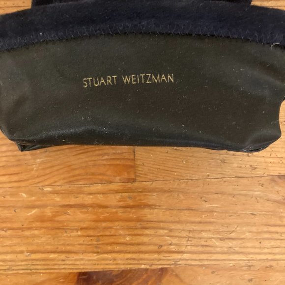 Stuart Weitzman Kneezie Suede Boots Navy sz 8.5 - Picture 8 of 11